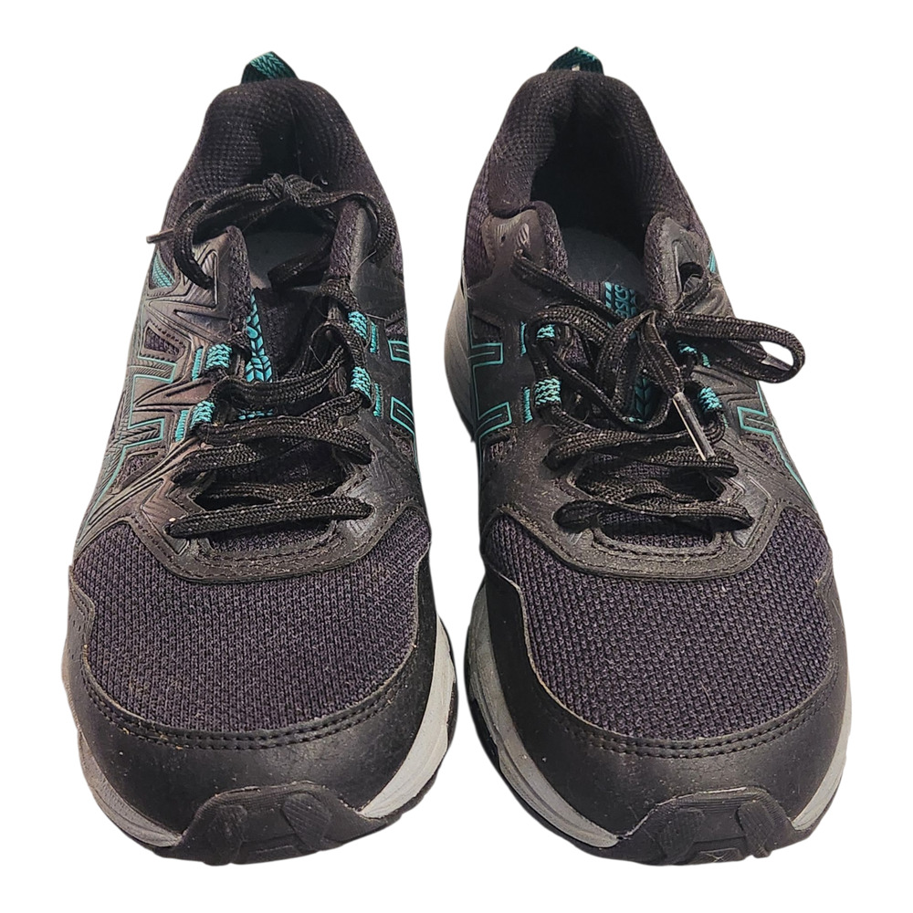 Asics‎ Gel-Venture 8 Womens Trail Running Shoes Black Aqua Teal 1012A708